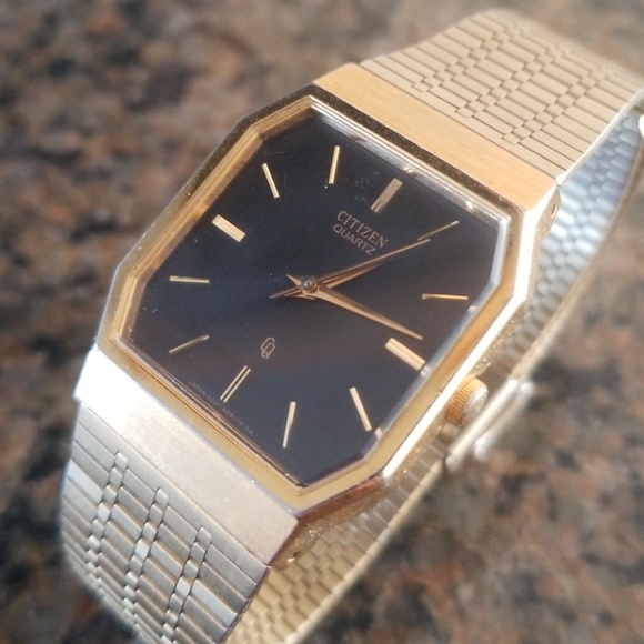 Citizen | Accessories | Vintage Citizen 43 Gold Quartz Watch | Poshmark